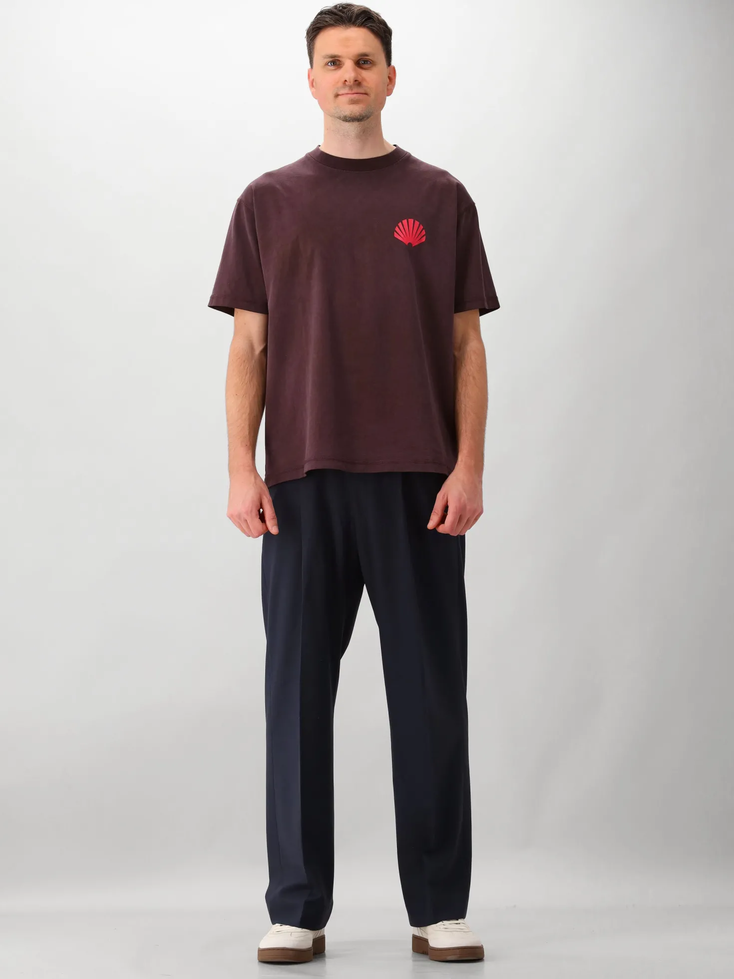 New Amsterdam T-Shirt Bordeaux Logo