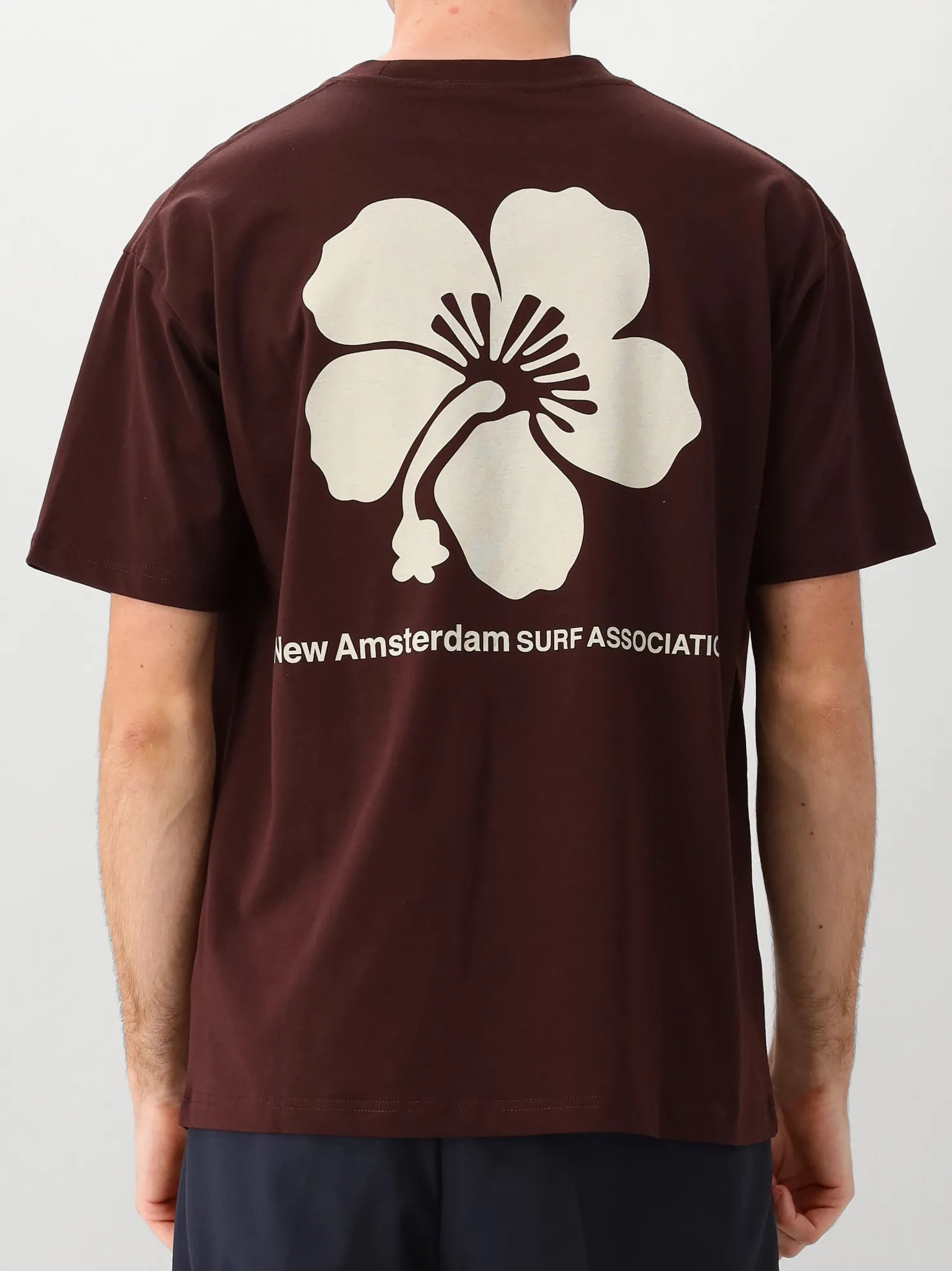 New Amsterdam T-Shirt Bruin Hibscus Tee Walnut