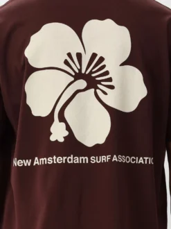 New Amsterdam T-Shirt Bruin Hibscus Tee Walnut