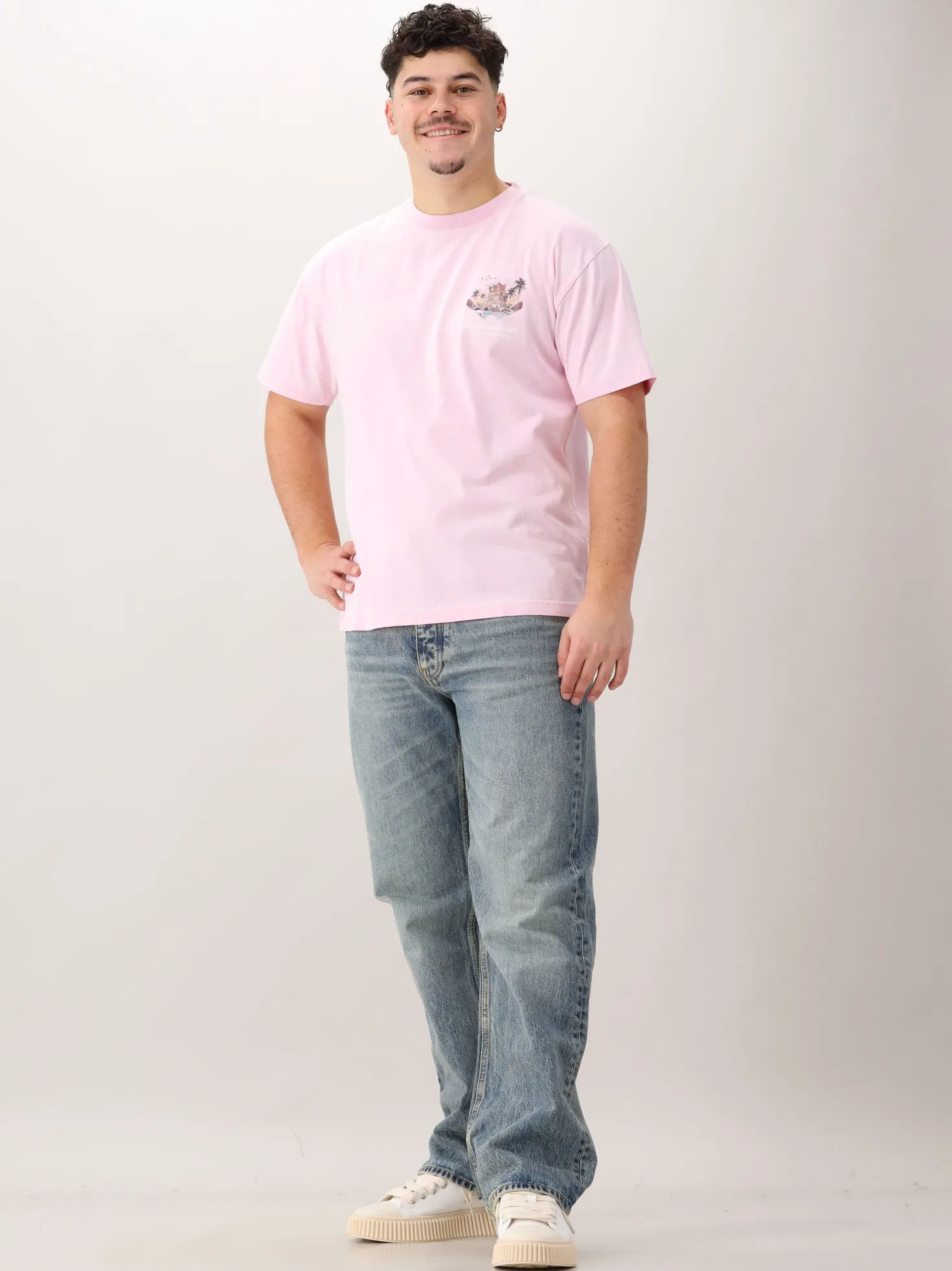 New Amsterdam T-Shirt Roze Tropical