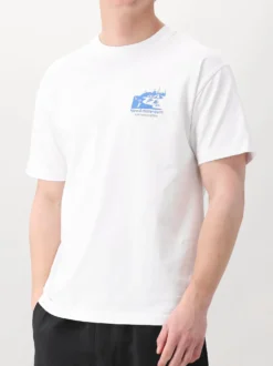 New Amsterdam T-shirt Wit Beach Sign Tee