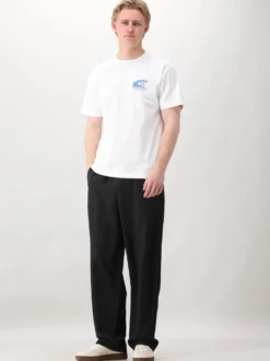 New Amsterdam T-shirt Wit Beach Sign Tee