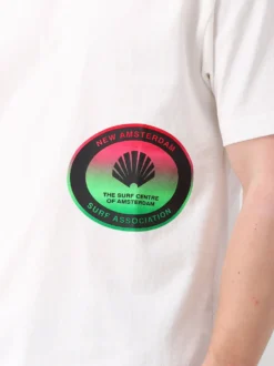 New Amsterdam T-shirt Wit Surf Centre Tee