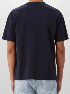 New Amsterdam T-Shirt Zwart Chop Tee Navy Blazer
