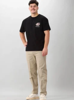 New Amsterdam T-Shirt Zwart Tropical Tee