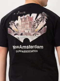 New Amsterdam T-Shirt Zwart Tropical Tee