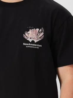 New Amsterdam T-Shirt Zwart Tropical Tee