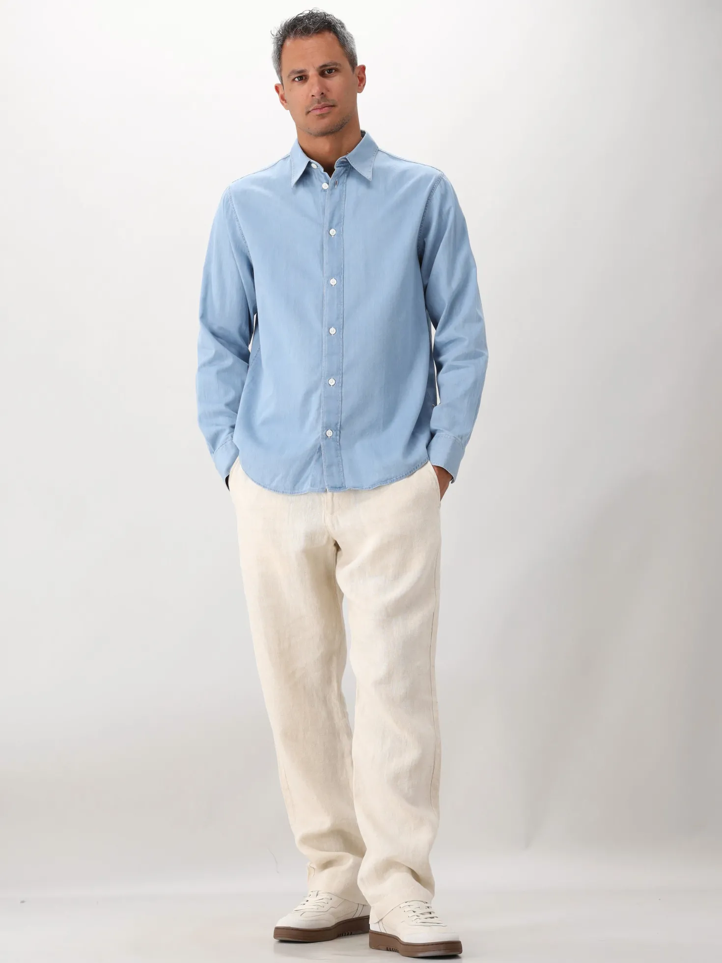 NN.07 Overhemd Blauw Colby Shirt