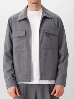 NN.07 Overshirt Grijs Alban