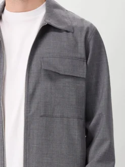 NN.07 Overshirt Grijs Alban