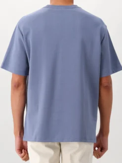 NN.07 T-Shirt Blauw Nat SS Logo Tee