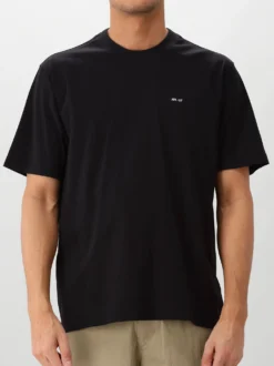 NN.07 T-Shirt Zwart Adam EMB