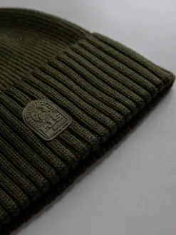 Parajumpers Muts Groen Plain Beanie Deep Moss
