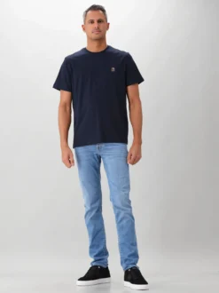 Parajumpers T-shirt Blauw Patch