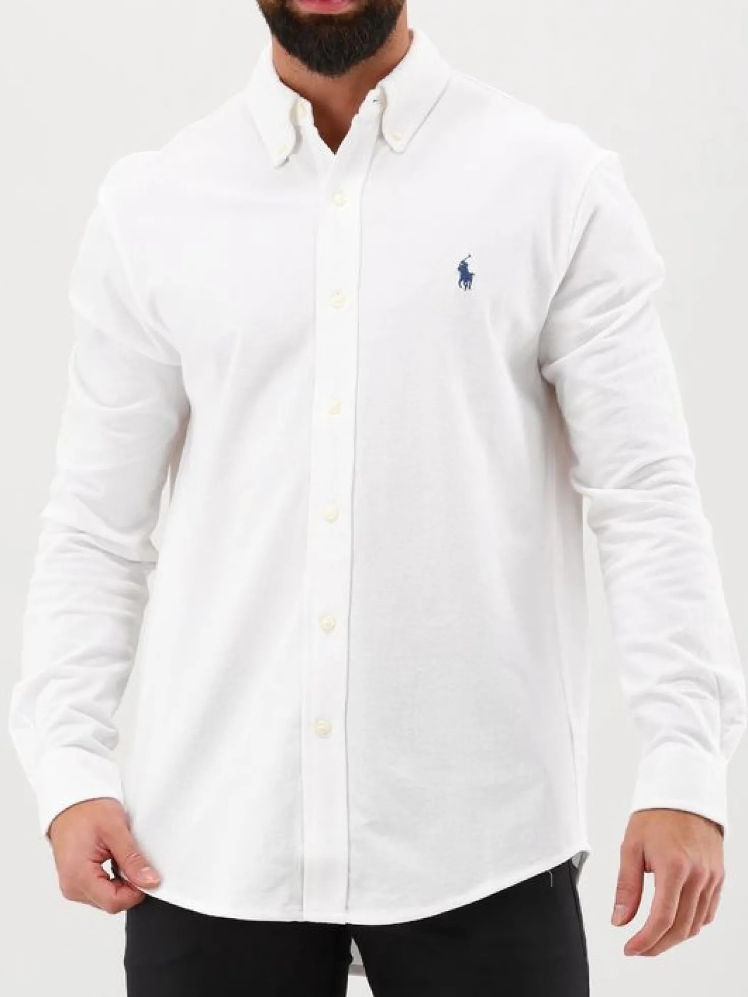 Polo Ralph Lauren Overhemd Wit Featherweight