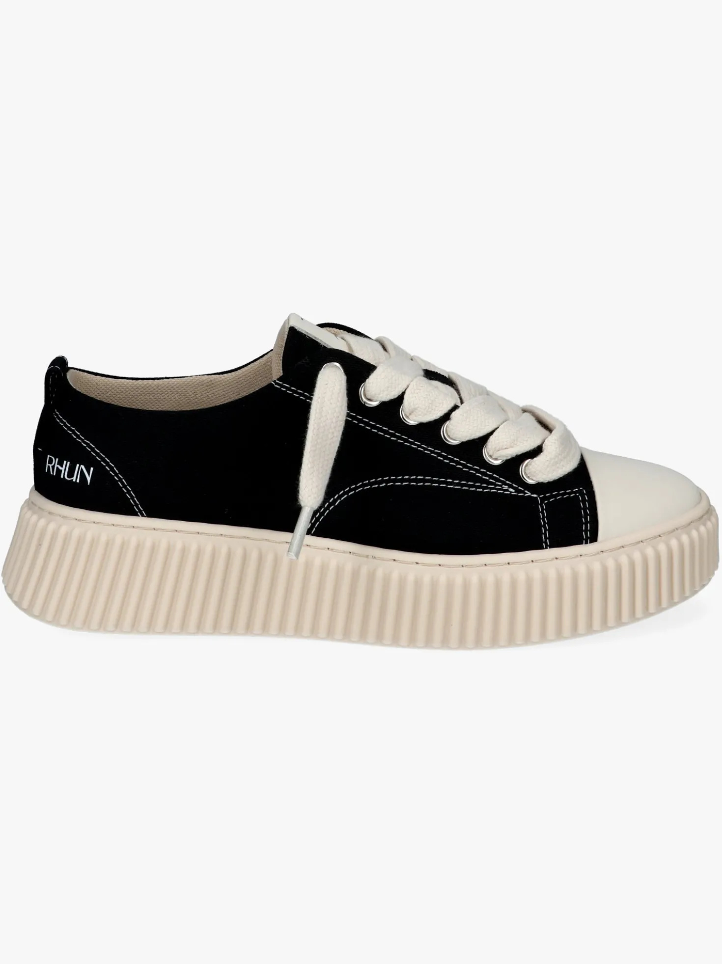 Rhun Sneakers Zwart Treble Canvas Black