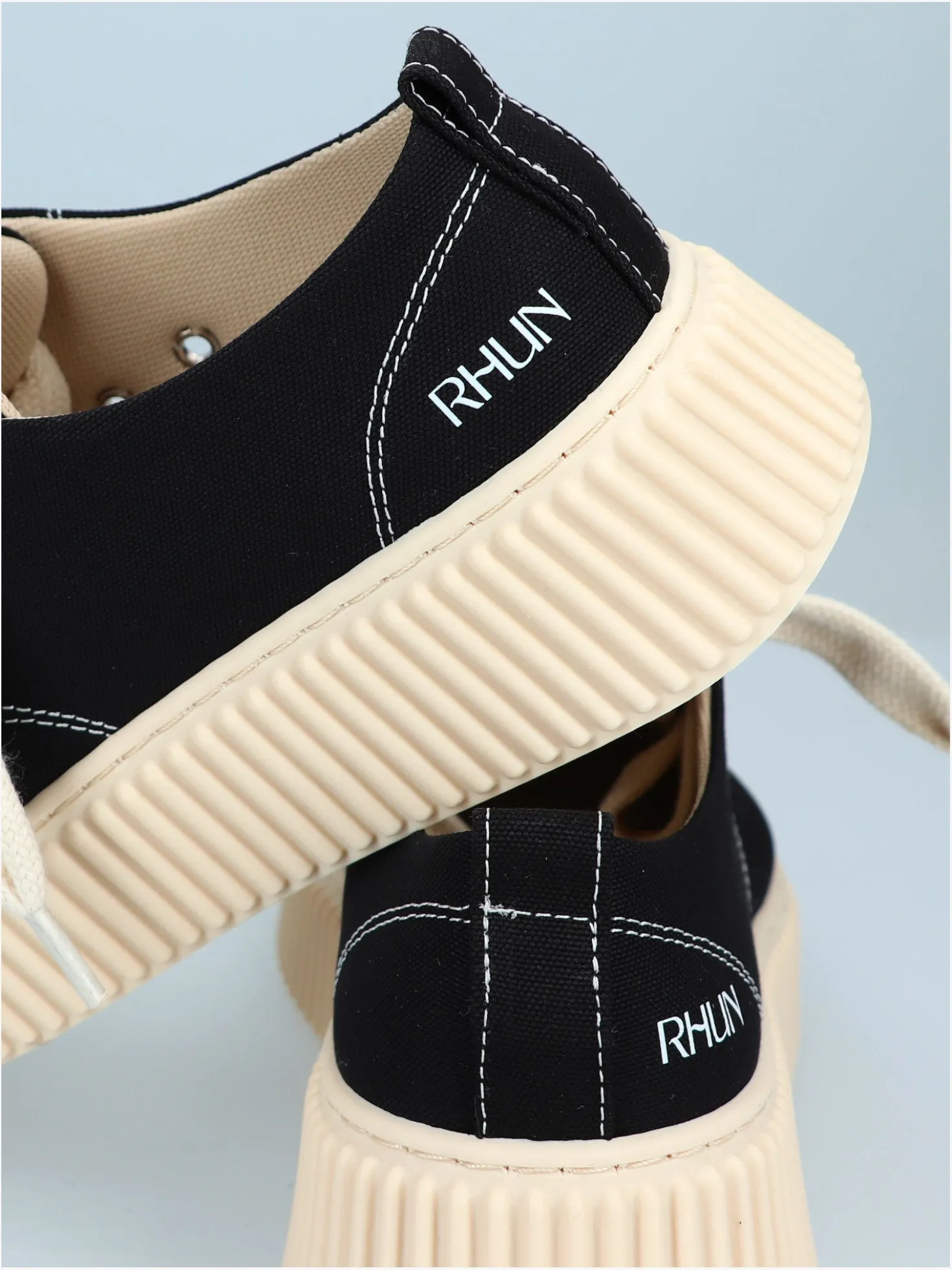Rhun Sneakers Zwart Treble Canvas Black