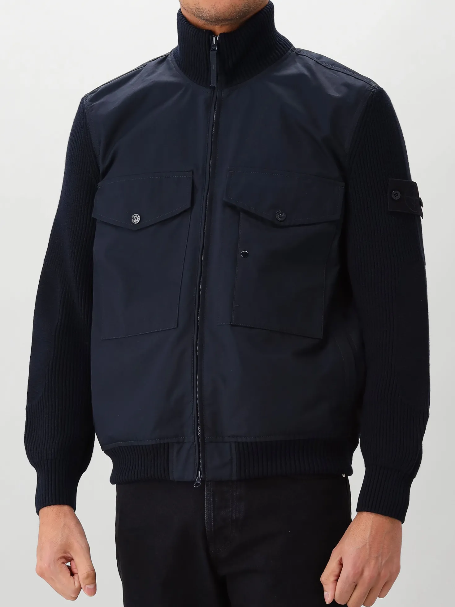 Stone Island Bomberjas Blauw Ghost