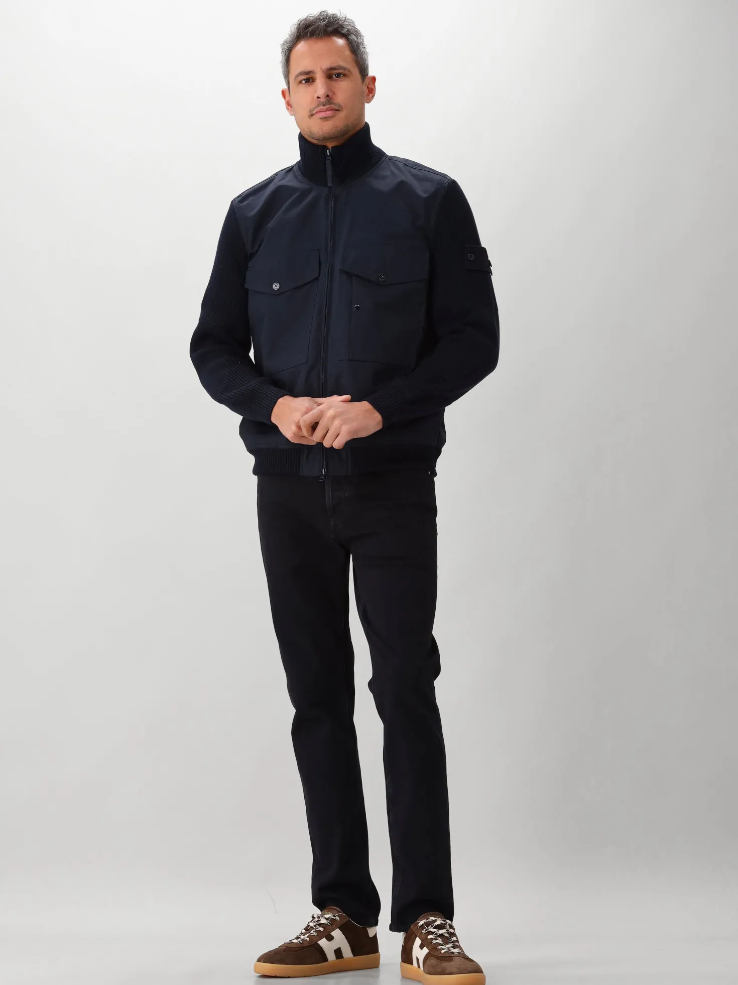 Stone Island Bomberjas Blauw Ghost