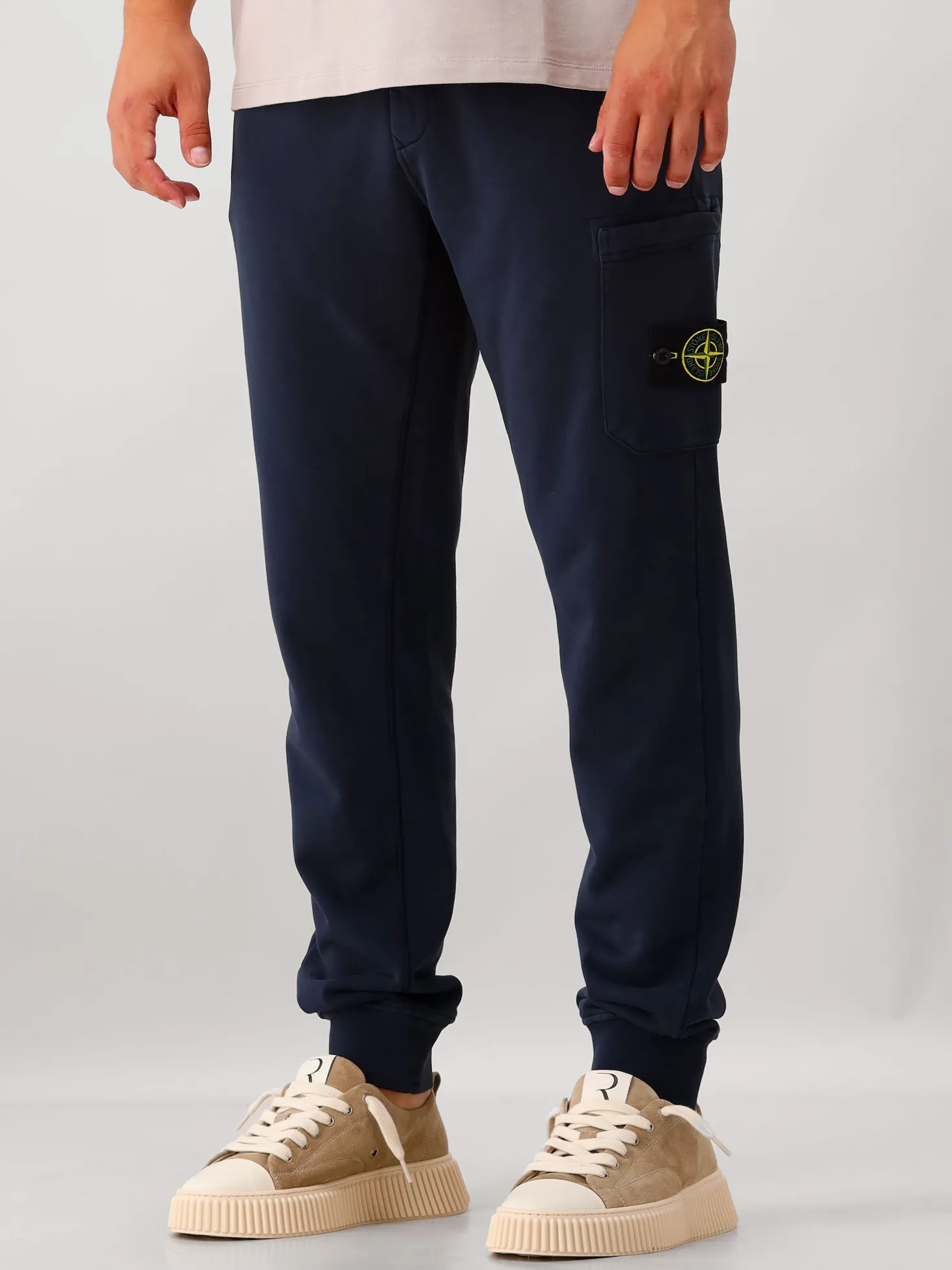 Stone Island Broek Sweatpants Blauw