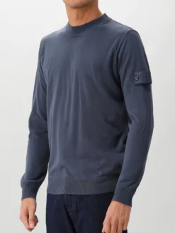 Stone Island Gebreide Trui Blauw Ghost