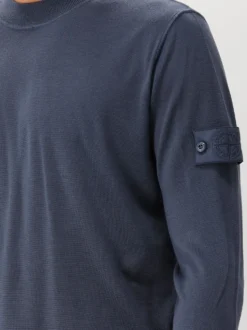 Stone Island Gebreide Trui Blauw Ghost