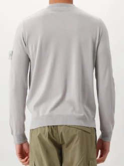 Stone Island Gebreide Trui Grijs Ghost