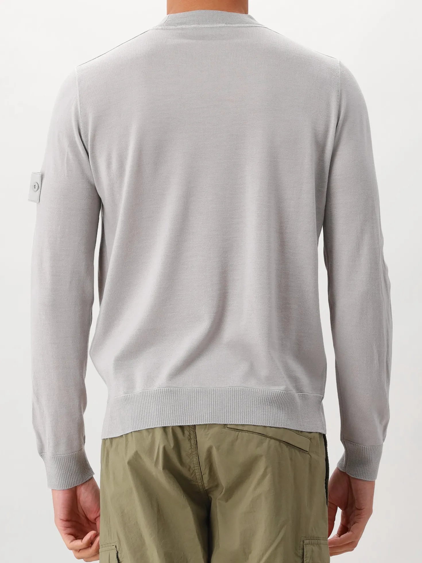 Stone Island Gebreide Trui Grijs Ghost
