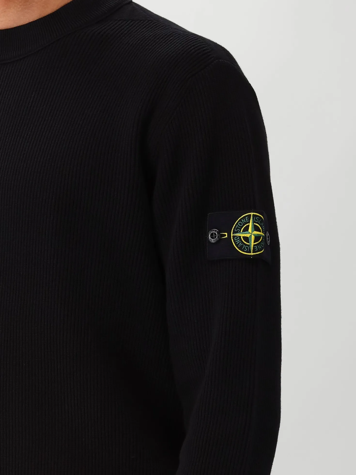Stone Island Gebreide Trui Zwart