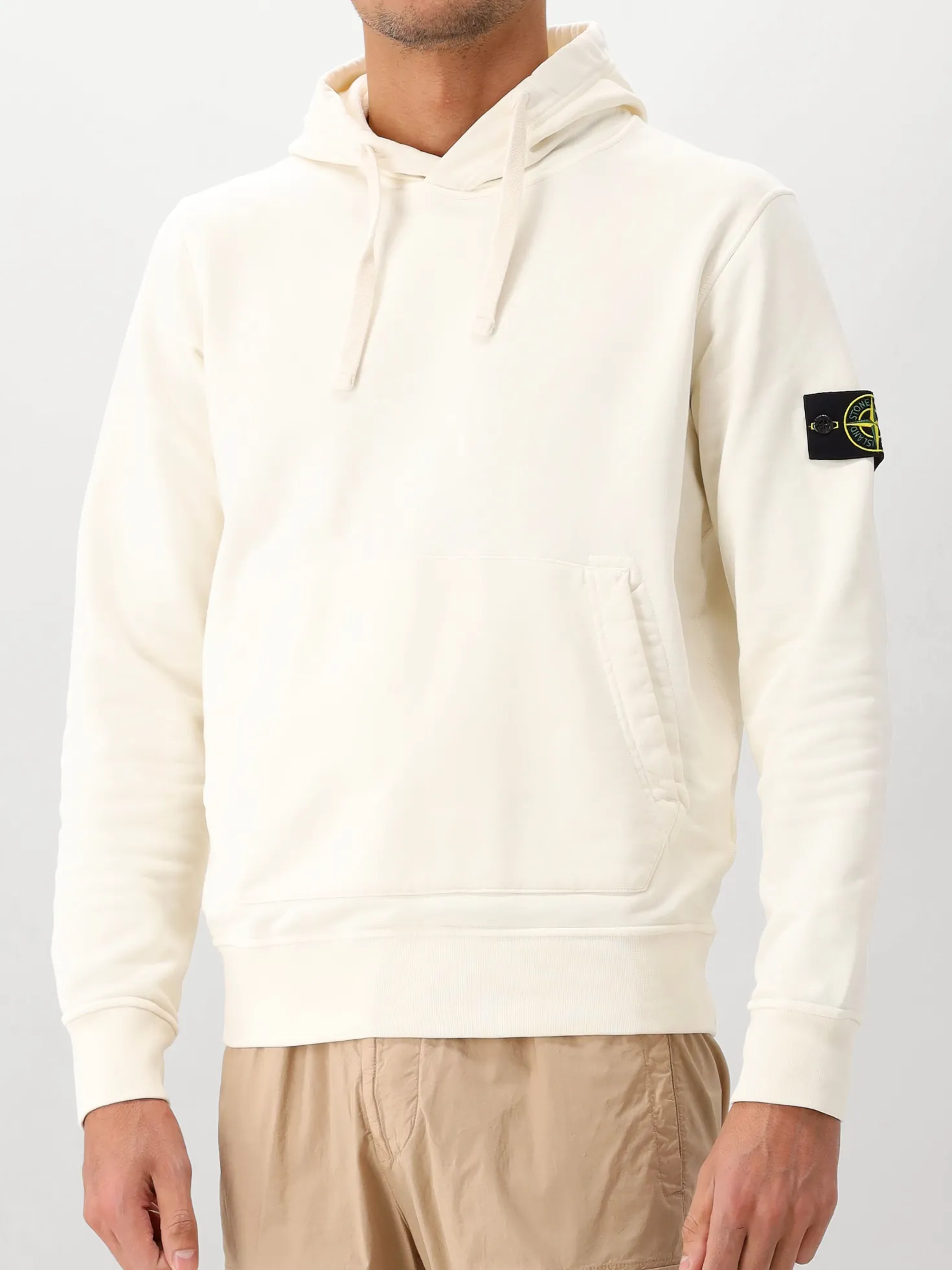 Stone Island Hoodie Gebroken Wit