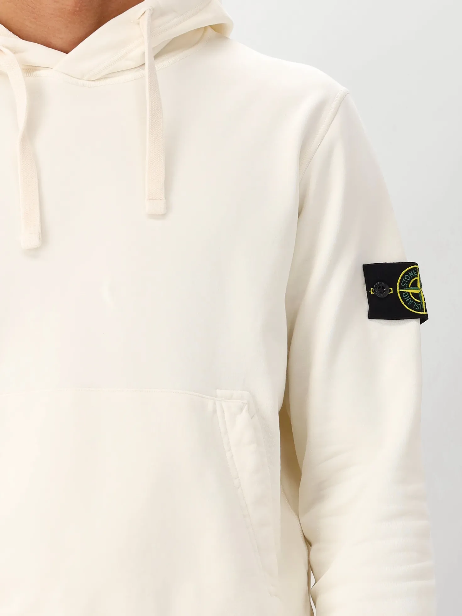 Stone Island Hoodie Gebroken Wit