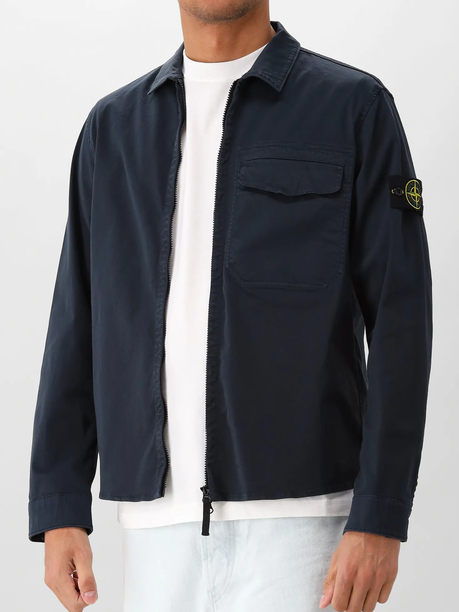 Stone Island Overshirt Blauw