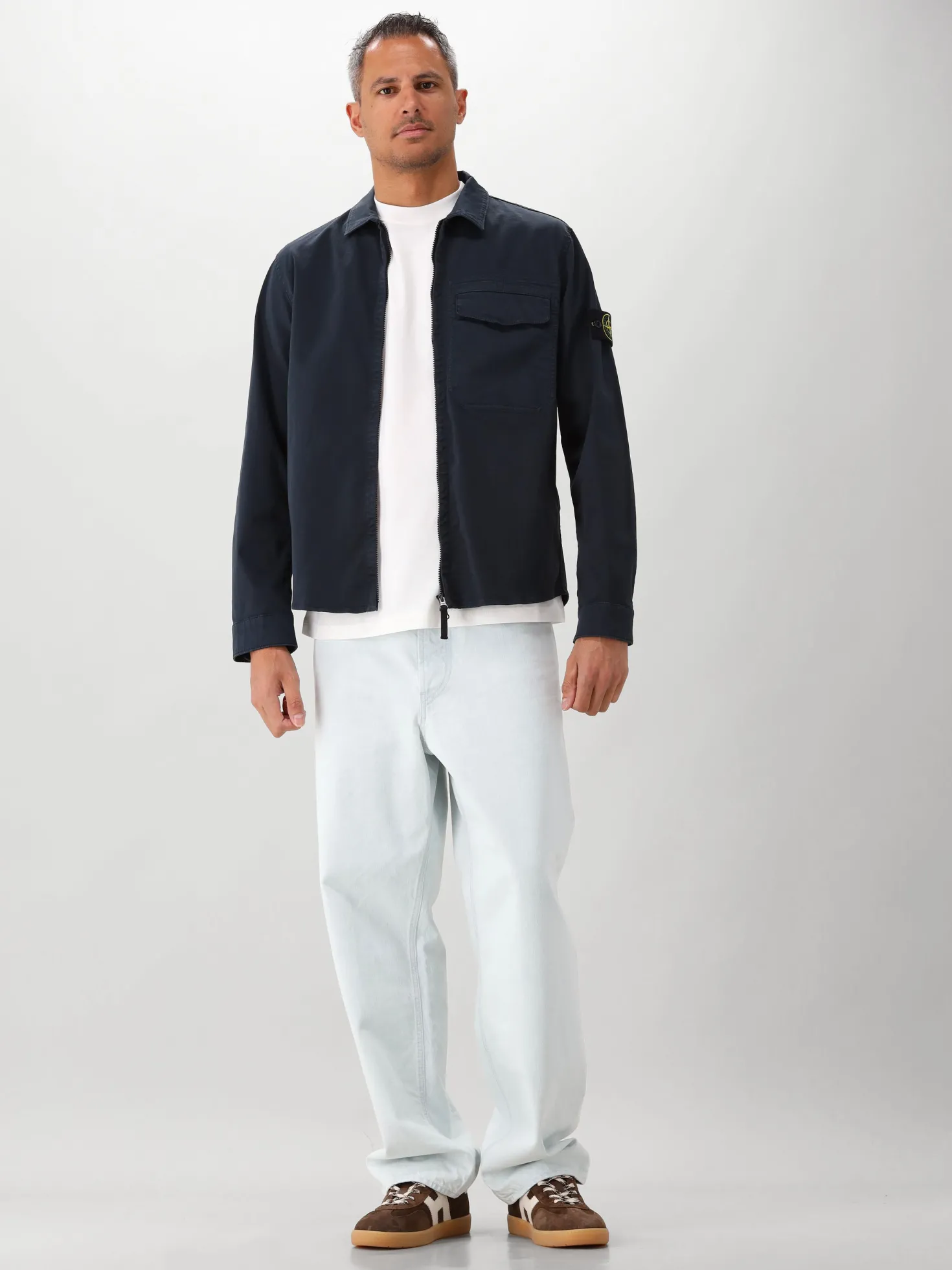 Stone Island Overshirt Blauw