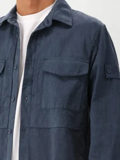 Stone Island Overshirt Blauw Ghost