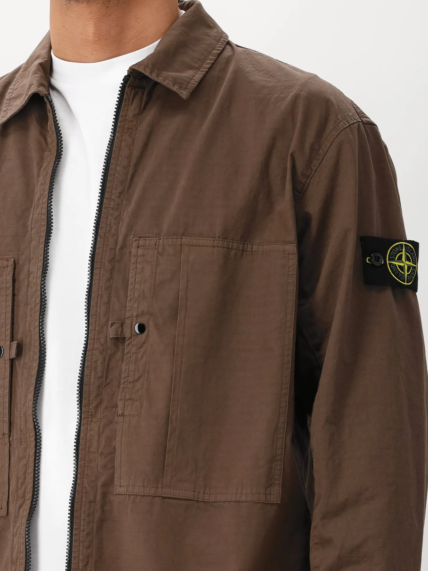 Stone Island Overshirt Bruin