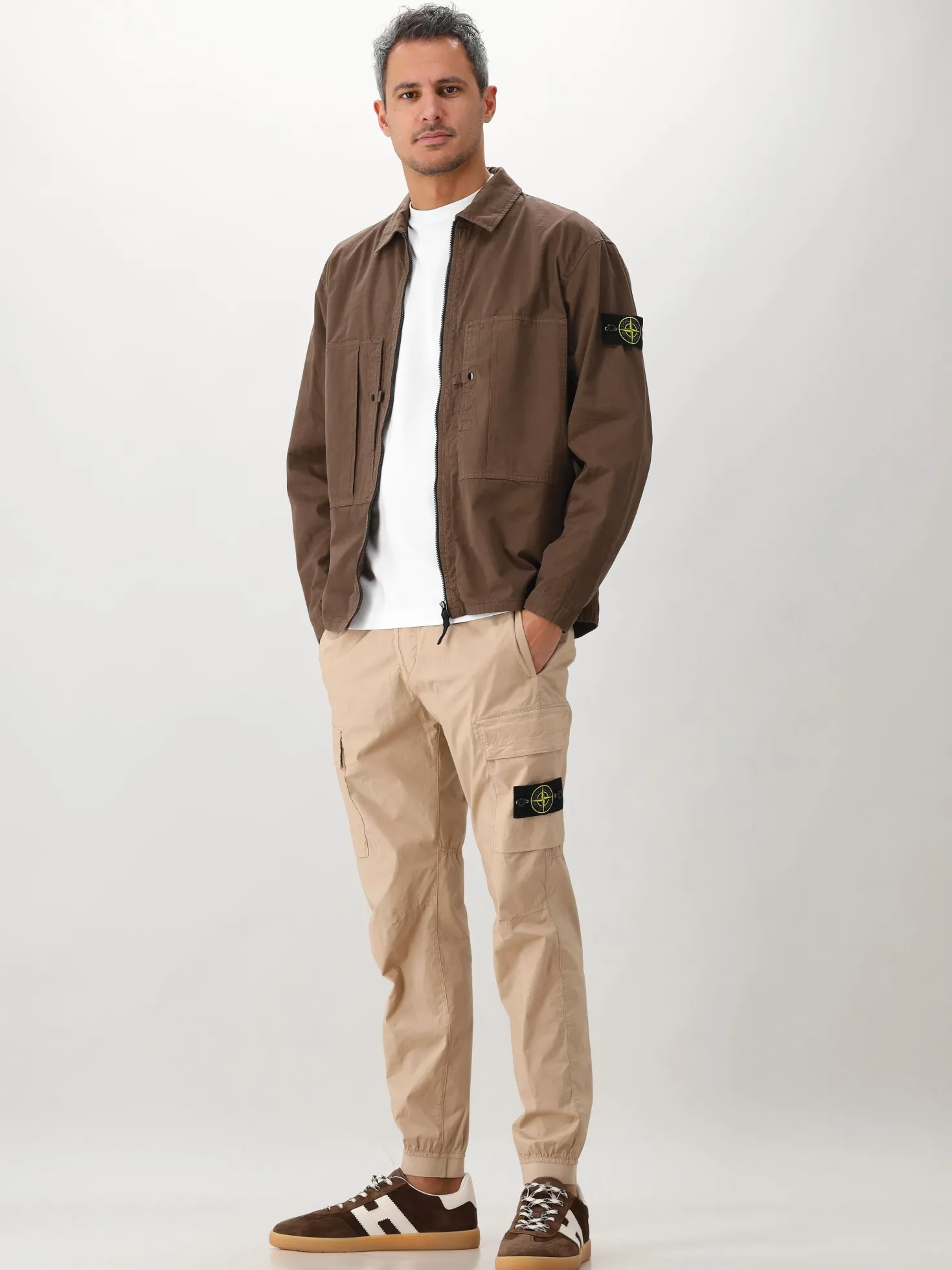 Stone Island Overshirt Bruin