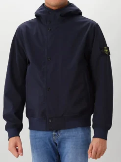 Stone Island Softshell Jas Blauw