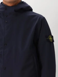 Stone Island Softshell Jas Blauw