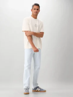 Stone Island Straight Fit Jeans Blauw