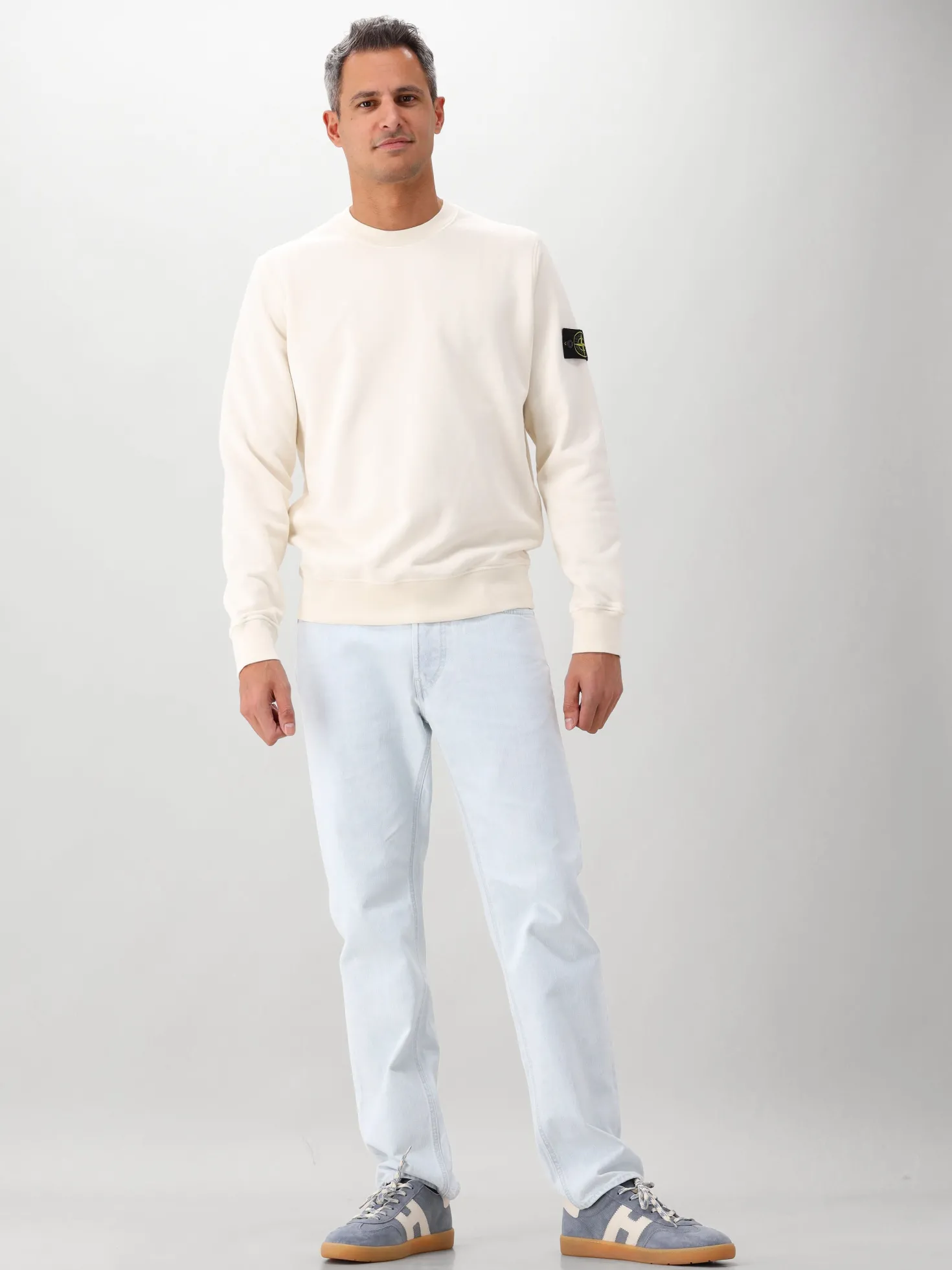 Stone Island Sweater Gebroken Wit
