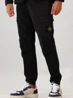 Stone Island Tapered Cargobroek Zwart