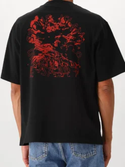 Stone Island T-shirt Backprint Zwart