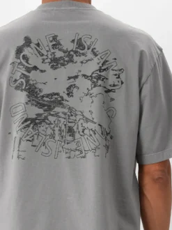 Stone Island T-shirt Grijs Backprint