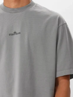 Stone Island T-shirt Grijs Backprint