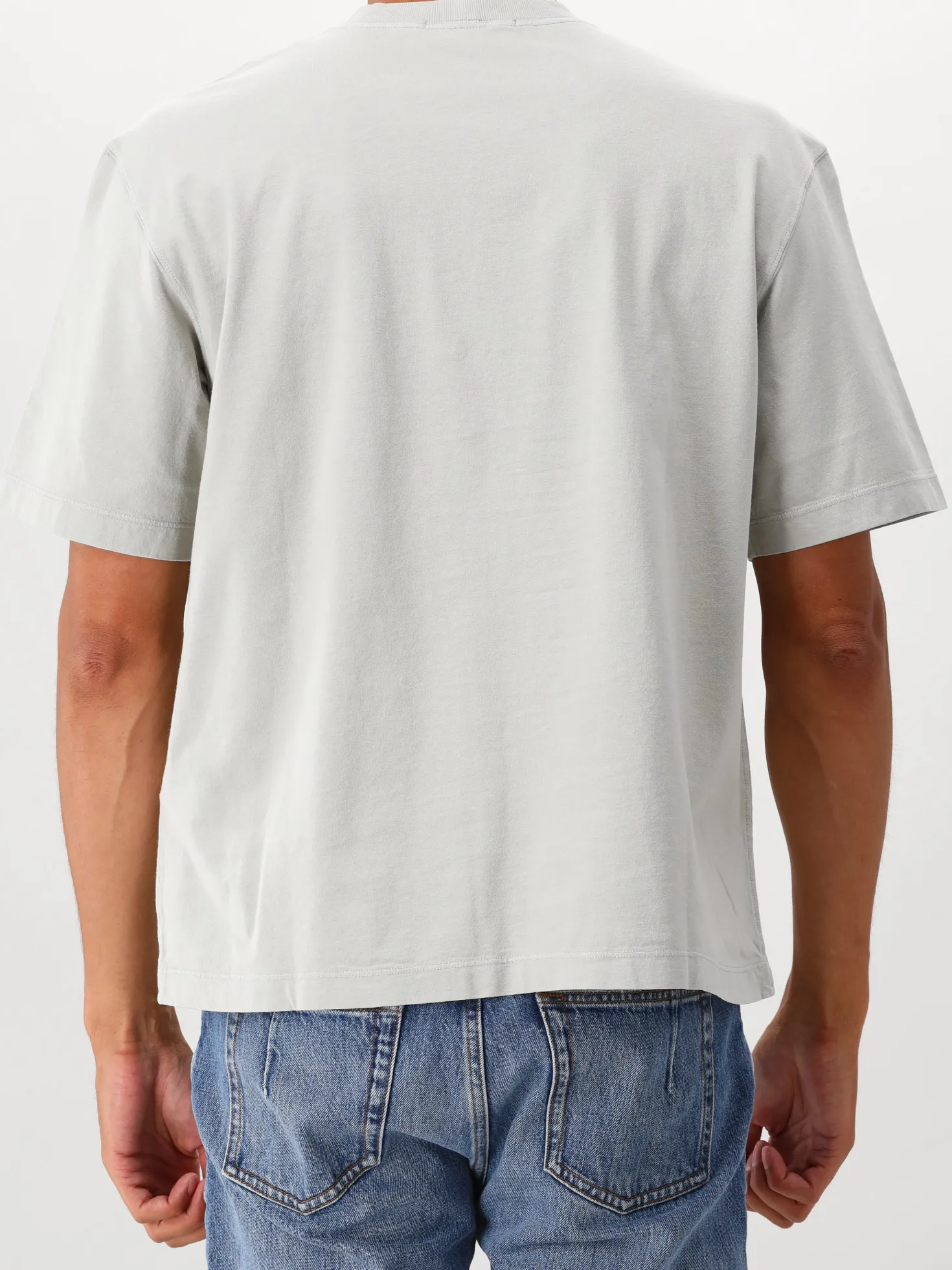 Stone Island T-shirt Grijs Patch Logo