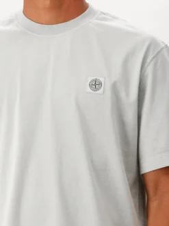 Stone Island T-shirt Grijs Patch Logo