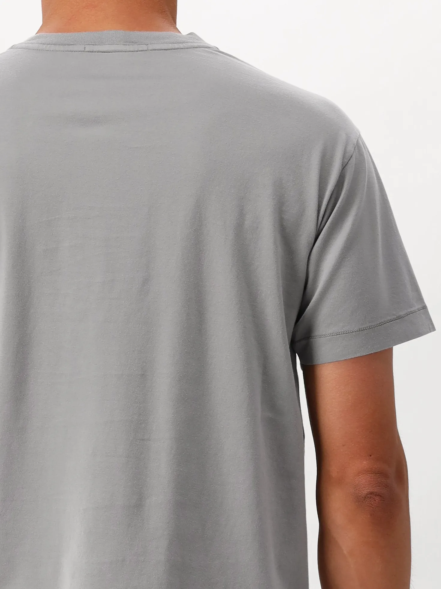 Stone Island T-shirt Grijs Patch Logo