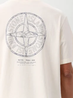 Stone Island T-Shirt Wit/Beige
