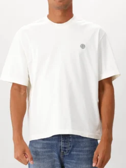Stone Island T-shirt Wit Patch Logo