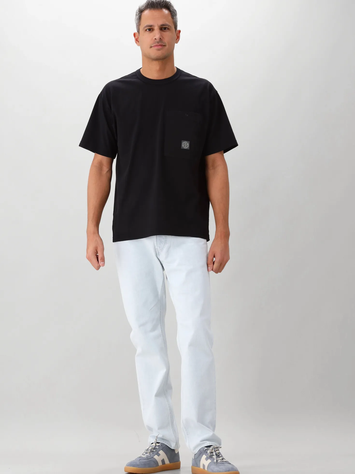 Stone Island T-Shirt Zwart